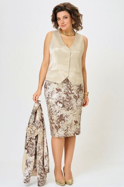 Брошь, жакет, жилет, юбка Angelina & Сo 1290 - фото 8