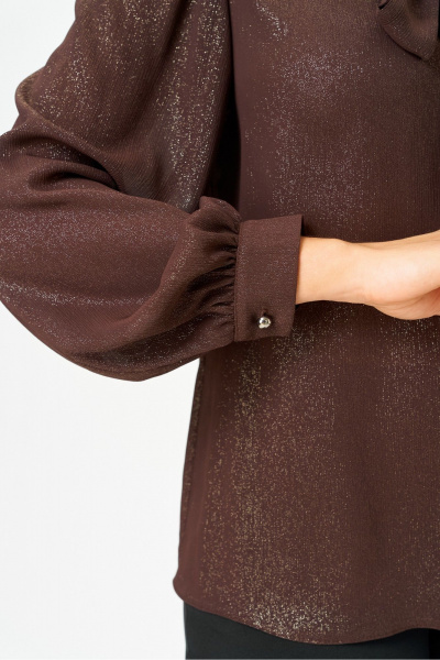 Блуза DaLi 7050 коричневая - фото 4