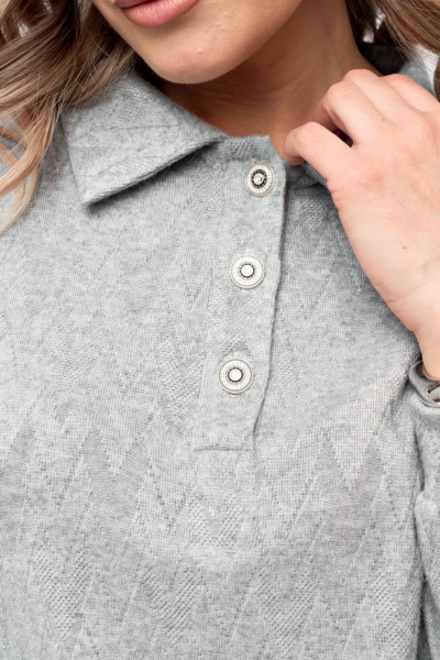 Блуза, юбка Verita 2428 серый - фото 5