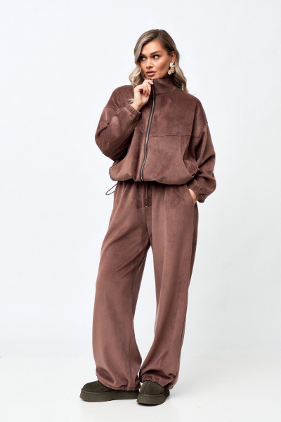 Брюки, джемпер Verita 2432 какао - фото 1