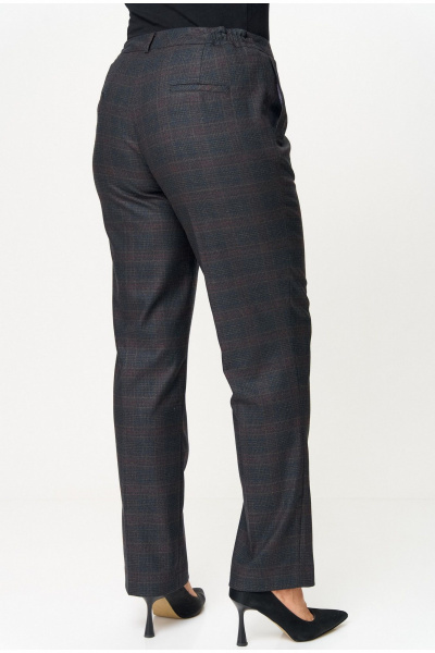 Брюки, жакет БелЭльСтиль 412-3_14_22+609-3_23_22 серо-коричневая клетка - фото 5