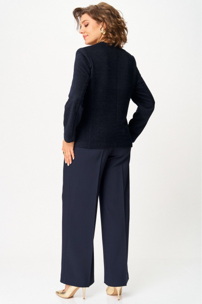 Брюки, жакет БелЭльСтиль 849-2_85_22+601-2_88_22 синий - фото 7