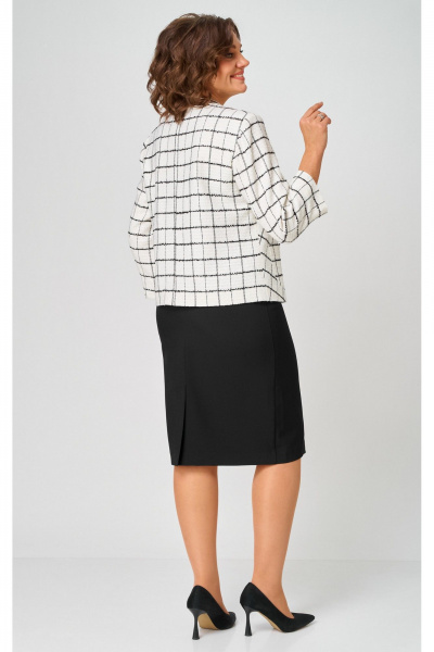 Жакет БелЭльСтиль 861-2_59_22 бело-черный - фото 6