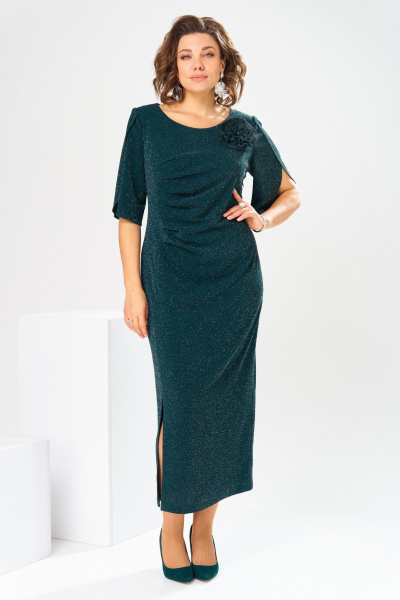 Платье Romanovich Style 1-2853 зеленый - фото 2