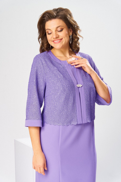 Жакет, платье Romanovich Style 3-2763 лаванда - фото 13