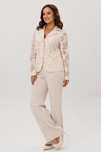 Брюки, жакет Mubliz 300 экрю - фото 9