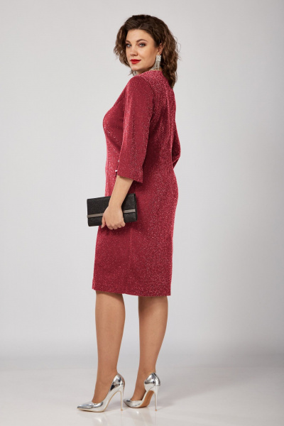 Платье Орхидея 1370-3 красный - фото 6