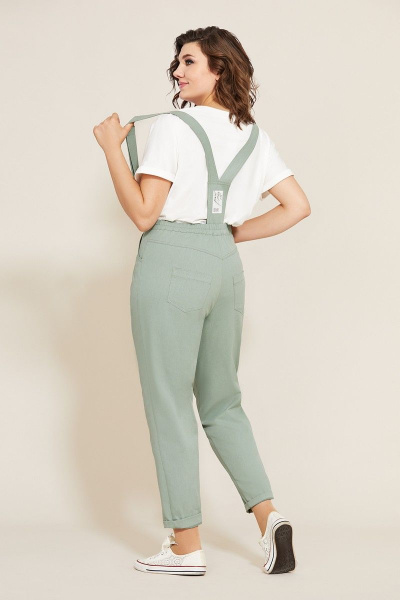 Блуза, брюки Mubliz 567 серо-зеленый - фото 2
