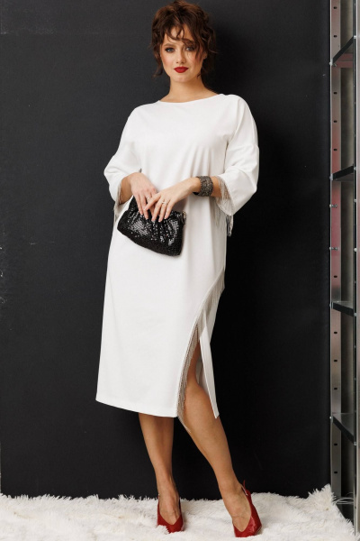 Платье Anastasia 1308 молочный - фото 2