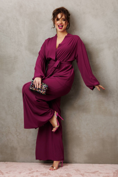 Блуза, брюки Anastasia 1063.1 марсала - фото 3