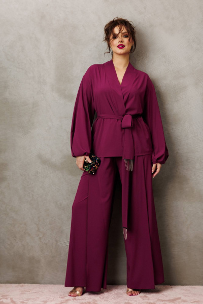 Блуза, брюки Anastasia 1063.1 марсала - фото 1