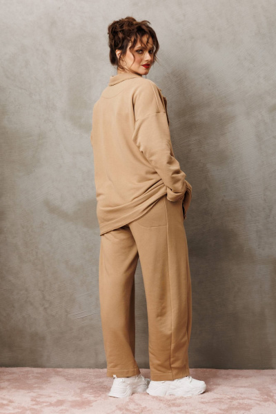 Брюки, жакет Anastasia 1299 песочный - фото 7