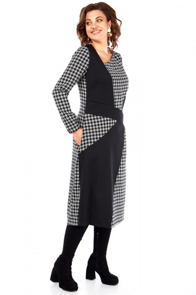 Платье Celentano lite 5071 гусиная_лапка - фото 3