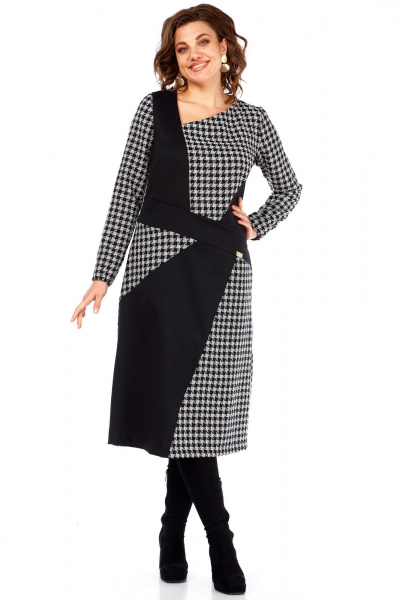 Платье Celentano lite 5071 гусиная_лапка - фото 2