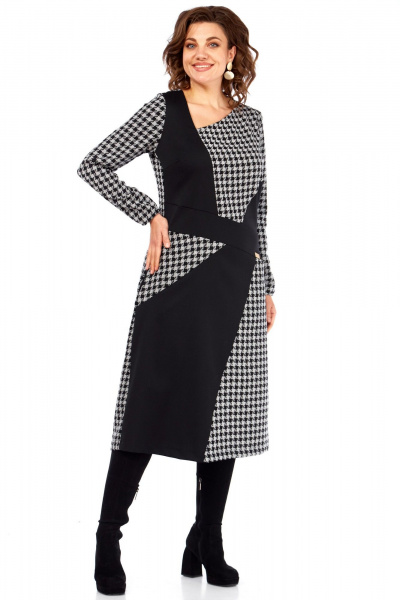 Платье Celentano lite 5071 гусиная_лапка - фото 1