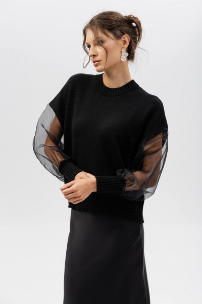 Джемпер Romgil РВ0413-ХЛ5 темно-синий - фото 1