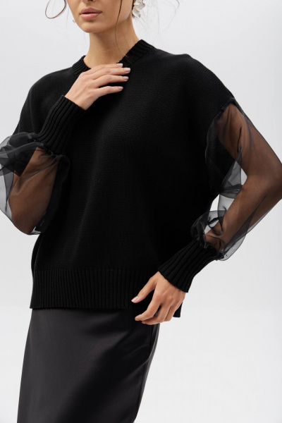 Джемпер Romgil РВ0413-ХЛ5 темно-синий - фото 4