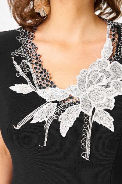 Платье Solomeya Lux 973Б черный-белый - фото 5