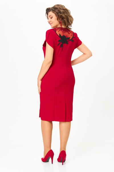 Платье Solomeya Lux 973В алый-черный - фото 2