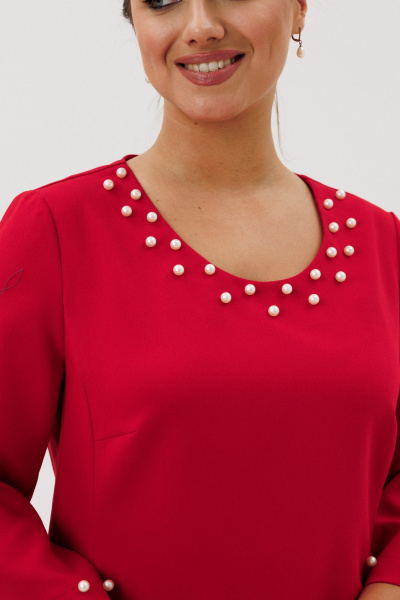 Платье ANIDEN 719-1 красный - фото 4