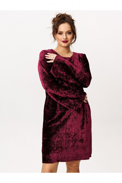 Платье Liona Style 967 винный - фото 2