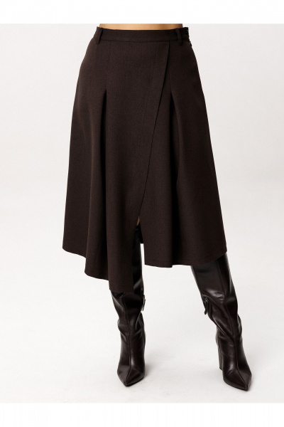 Юбка Liona Style 960 горький_шоколад - фото 3