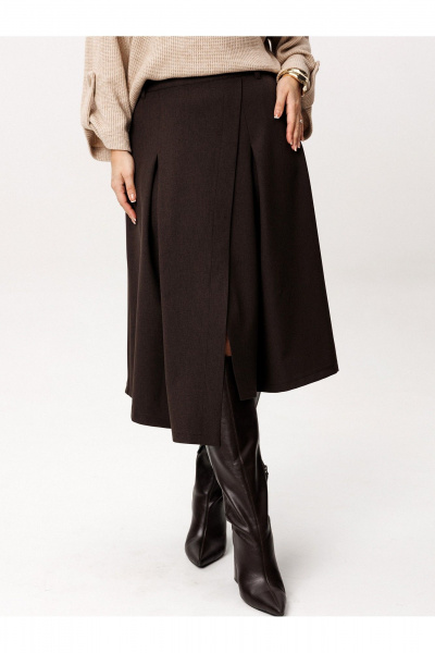 Юбка Liona Style 960 горький_шоколад - фото 2