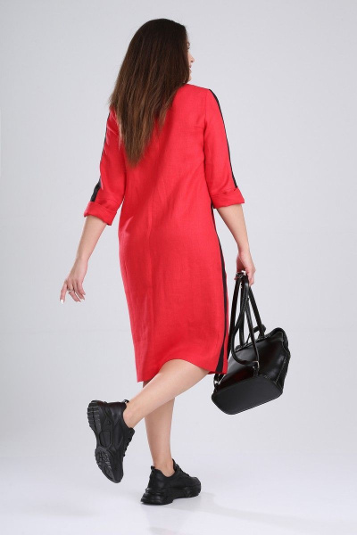 Платье MALI 419-008 красный+черный - фото 7