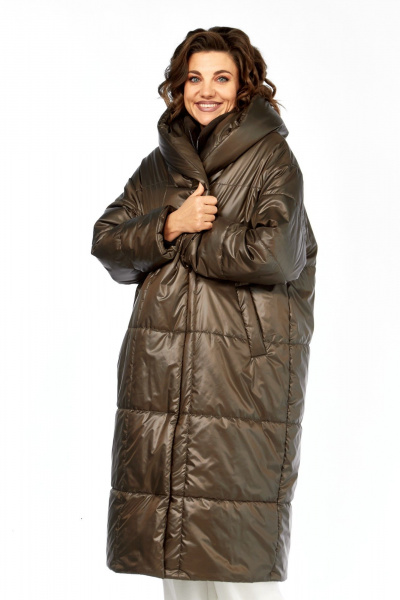 Пальто Диомант 2132 шоколад - фото 10