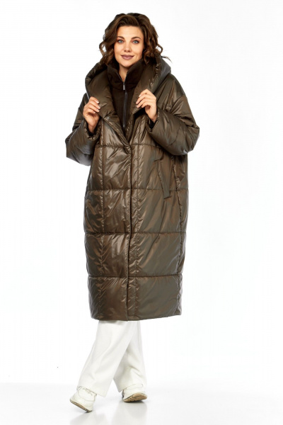 Пальто Диомант 2132 шоколад - фото 9