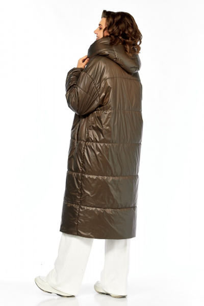 Пальто Диомант 2132 шоколад - фото 7
