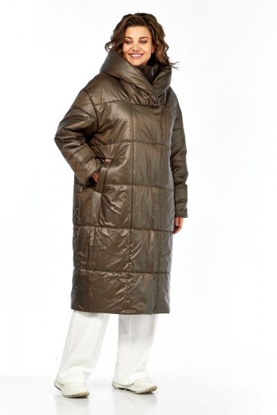 Пальто Диомант 2132 шоколад - фото 5