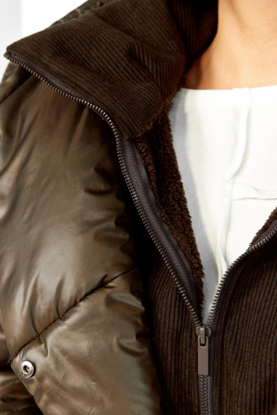 Пальто Диомант 2132 шоколад - фото 2