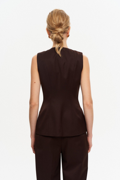 Жилет THE VERY 2432 горький-шоколад - фото 8