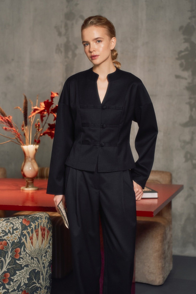 Жакет THE VERY 2437 черный - фото 6