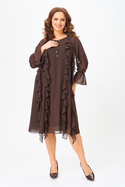 Платье БагираАнТа 1091 шоколад - фото 1