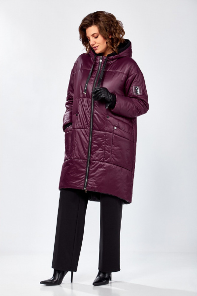 Полупальто Lady Secret 8302 марсала - фото 3