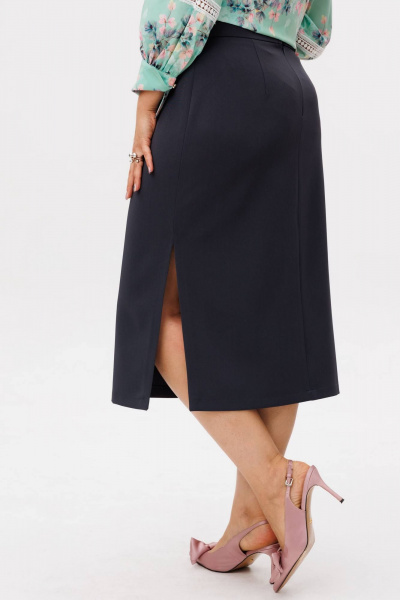 Юбка Anelli 1648 грифельный_силуэт - фото 3