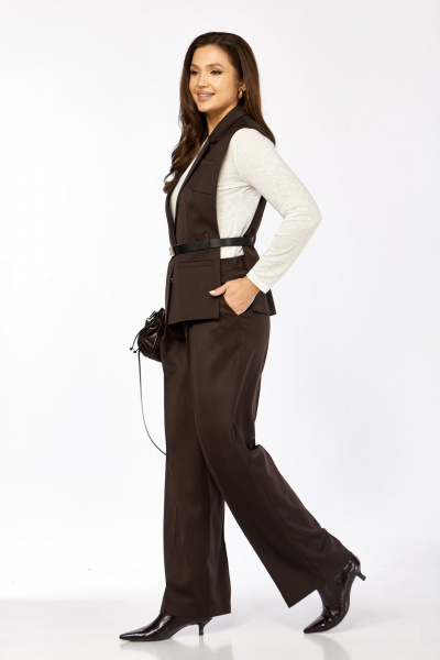 Брюки, жилет Rishelie 1012 шоколад - фото 5