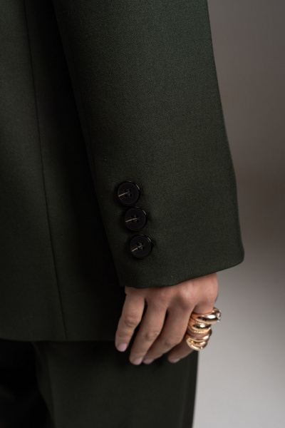 Брюки, жакет SILVERSPICE S-1311 зеленый - фото 7