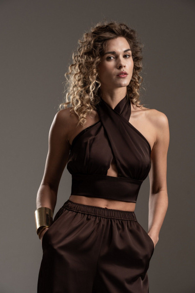 Брюки SILVERSPICE S-3527 шоколад - фото 10