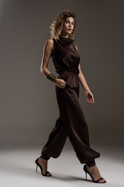 Брюки SILVERSPICE S-3527 шоколад - фото 5