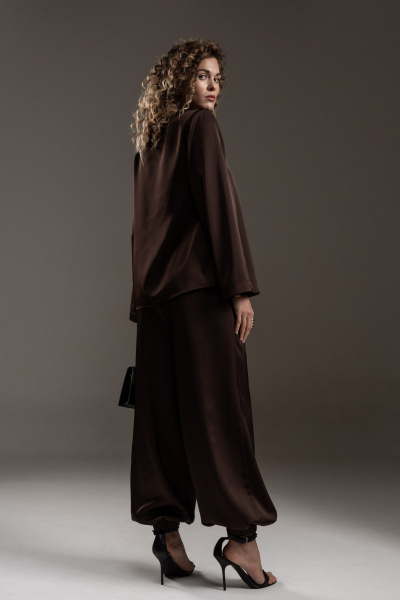 Брюки SILVERSPICE S-3527 шоколад - фото 2