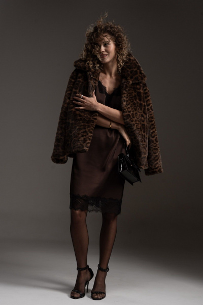 Платье SILVERSPICE S-5539 шоколад - фото 14