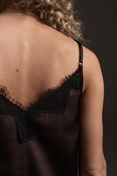 Платье SILVERSPICE S-5539 шоколад - фото 9