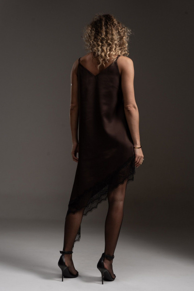 Платье SILVERSPICE S-5540 шоколад - фото 8