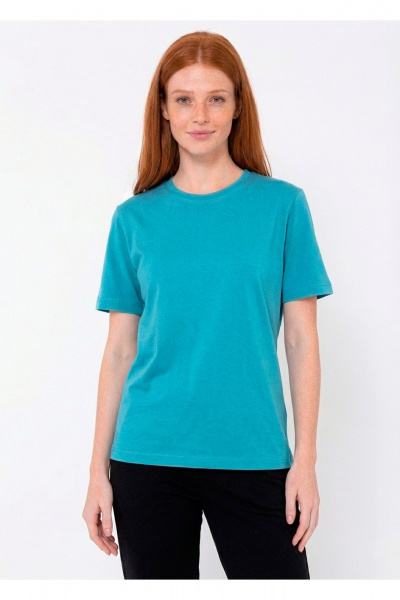 Футболка 8 Марта 156640-5С5016Д40-158,164 бирюзовый - фото 1