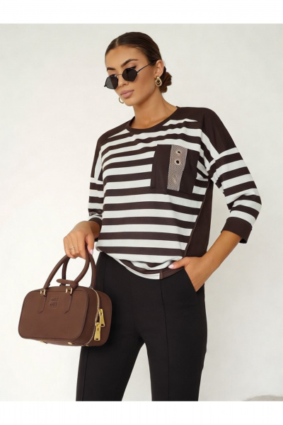 Блуза Nika.PL 0203104 коричневый - фото 1