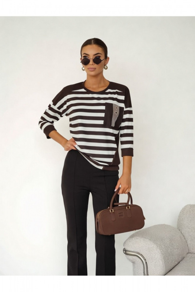 Блуза Nika.PL 0203104 коричневый - фото 4