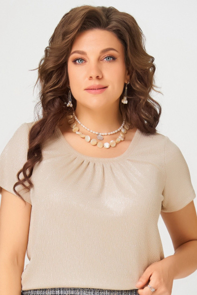 Брюки, джемпер, жакет Fita 4122 черно-бежевый - фото 7